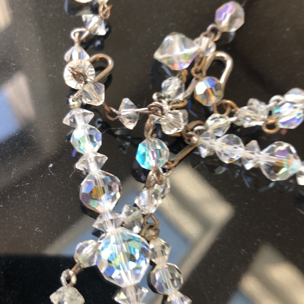 1950’s Vtg Aurora Borealis Stackable Necklace - image 4